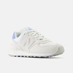 Kixpress-New Balance 女 休閒鞋 運動 經典 復古 B楦 NB 574 緩震 麂皮 海鹽 藍 [WL5742BC], , large