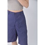 (4XL（含）以上) nautica高腰棉質純棉條紋藍色短褲二手衣, , large