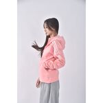 (L) adidas運動棉質連帽粉色外套二手衣, , large