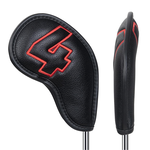 Craftsman Golf Iron Headcovers｜Set of 10 (Red/Black), , large