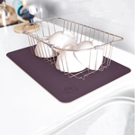 【怪獸】B+ 30秒瞬吸 軟式珪藻土吸水-流理台瀝水墊(45x30cm)-藍紫, , large