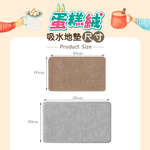 [寢室安居]買大送小_柔綿極厚蛋糕絨吸水地墊-薄荷綠, , large