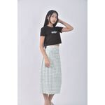 (S) miffy格紋綠色長裙二手衣, , large