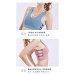 【LOTUS】胡桃鉗芭蕾扭結運動內衣-霧霾藍, , large