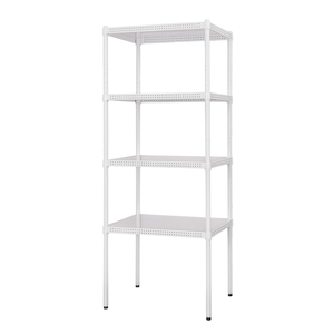 【Y HOUSE】60x45x150cm perforated plate four-layer shelf perforated plate shelf iron rack - paint white