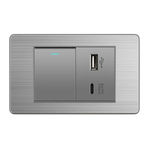 美式面板1開*USB+TYPE-C, , large