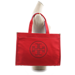 TORY BURCH Ella 拼色棉質帆布托特包/紅色/藍色, , large