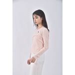 (S) abercrombie fitch針織棉質兩件式粉色長袖上衣二手衣, , large