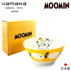 【日本山加yamaka】日本製moomin嚕嚕米彩繪陶瓷碗禮盒1入(MM031-312)