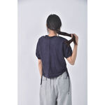 (S) net ladies排扣藍色短袖上衣二手衣, , large