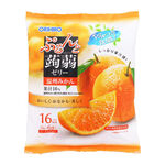 Orange konjac jelly, , large