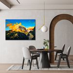 【御畫房】日照金山 國家一級畫師手繪油畫60×90cm(VF-90), , large