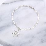 【Angel & Me】船舵 舵輪 掌舵人生 s925純銀手鍊 腳鍊 生日禮物, , large