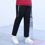 大尺碼-舒彈 運動長褲-黑-0104060, , large