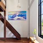 【御畫房】玉山 國家一級畫師手繪油畫60×120cm(VF-60), , large