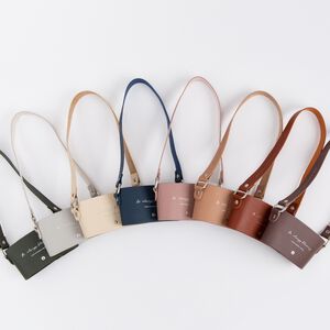 Dream Garden Leather Cup Sleeve