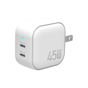 [亞瑟3C] solide 索力得 Block 45W GaN氮化鎵雙孔快充頭-白