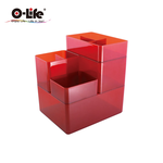 【O-Life】B-013 Stacking Storage Box-Black Style 5-piece Set, , large