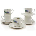 [豐名日本餐具] 咖啡杯五客入組 金綠葉 / C00CS5-32, , large