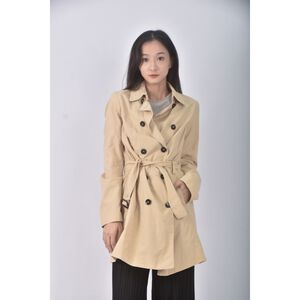 (M) united colors of benetton質感風衣杏色外套二手衣