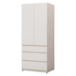 【唯熙傢俱】紀薇橡木雙色2.6尺抽屜衣櫃, , large