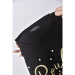 (XL) spoon pudding candy質感黑色長袖上衣二手衣, , large