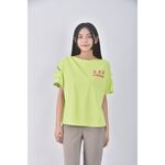 (XL) eqiange字母綠色短袖上衣二手衣, , large