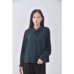 (S) natural beauty basic質感木耳邊綠色長袖上衣二手衣, , large