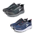 DIADORA迪亞多那 男運動 透氣耐用寬楦跑鞋 男鞋大尺碼運動鞋高腳背寬腳板吸震回彈厚底緩震穩定EVA防滑橡膠 黑藍, , large