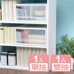 【真心良品】KEYWAY聯府 FINE單抽式+雙抽整理箱20L-2入, , large