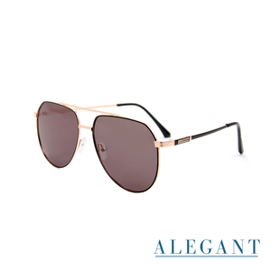 義式品味朗聲金飛官寶麗來偏光墨鏡/UV400太陽眼鏡〔ALEGANT〕