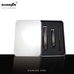 3pcs Nail Clippers Set for Men Women, Stainless Steel Fingernail & Toenail Clippers Nail Cutter Set with Metal Tin Box for Thick Nails, SUNDEN MK4801, , large