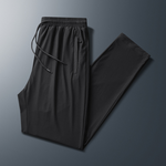 Cooler Than Not Wearing Anything [Cooling Elastic Waist Zipper Pants] Straight Fit, Breathable, Cooling, Summer, Sweat-Wicking, Comfortable, Heat Dissipation, , large