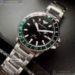 [星晴錶業]ARMANI手錶,42mm,AR00078黑色錶面銀錶殼銀色精鋼錶帶款, , large