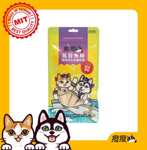 【撥撥】虱目魚柳 - 候鳥共生友善魚塭，貓狗適用原肉凍乾｜每包40g