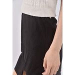 (S) 【智恩私服】dilute質感不規則裙襬黑色短裙二手衣, , large