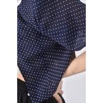 (S) i like點點藍色短袖上衣二手衣, , large