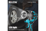 【HILDA】希爾達電動工具 21V 雙電 短軸無刷扳手機 HL21-SH2, , large