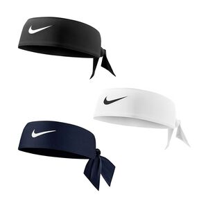 NIKE DRI-FIT 4.0綁帶式頭帶 止汗髮帶 健身 跑步 運動 簡約 吸汗 乾爽 透氣 彈性 柔軟 黑 白 深藍