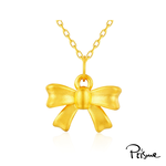 【Prisme Gold】黃金項鍊 蝴蝶結 鍊墜項鍊 (金重：約0.05錢±0.02), , large