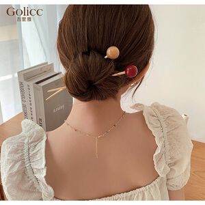 【Gulicc】古莉可 髮簪 簡約時尚小圓球髮簪