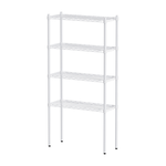 【Y HOUSE】76x30x150cm Lightweight Four-layer Iron Rack Iron Rack Shelf-Painted White, , large