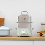 【BUYDEEM北鼎】多功能養生 雙層蒸煮鍋 蒸燉鍋 燉煮鍋 雙燉盅 全配 G561-贈好禮(日本不鏽鋼三德刀16.5CM), , large