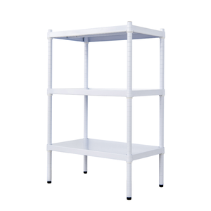 【Y HOUSE】60x35x90cm three-layer hole-free iron plate storage rack rack iron rack - paint white