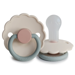 FRIGG Daisy - Round Silicone Pacifier - Cotton Candy - Size 2, , large