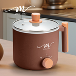 【MOLIJIA】1.8L-M28 Double-Layer Anti-Scalding Non-Stick Fast Cooking Pot- Elegant Brown, , large
