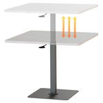 【KAKU健康生活】KA-4703 臺灣製造[魔法桌]氣壓升降餐桌-高桌-方-89x89cm 多色可選, , large