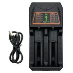 實用牌 PCA-007 跑馬燈雙槽鋰電池充電器 過充/過熱/短路保護 多種鋰電池適用, , large