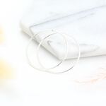 【Angel & Me】極簡 幾何 圓形 大圓 圓圈 一對 s925 純銀 耳環 生日 聖誕 情人節 禮物, , large