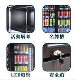 Cool Black Commercial Double Door Refrigerator, Freezer, Beverage Cabinet, , large